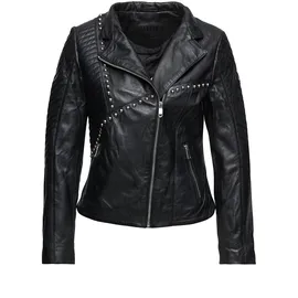 Tazzio Lederjacke F514 schwarz M
