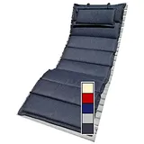 Auflage für Wellenliege Polsterung für Waldsofa Traumliege Sonnenliege Relaxliege Gartenliege Himmelsliege Wellnessliege Saunaliege (Anthrazit, Auflage)