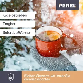 Perel Gasheizstrahler, Butan oder Propan, 4500 W