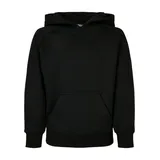 URBAN CLASSICS Boys Blank Hoody in Schwarz, - 134/140