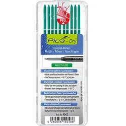 Pica Dry Wasserstrahl 4042 Ersatzminen für Tieflochmarker-Bleistift grün 2,8 mm, 10 St.