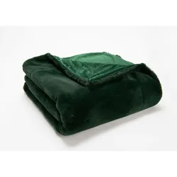 Plaid Luxe Wald 130 x 170 cm - Grün Rechteckig Polyester Amadeus 170x130 cm