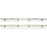 V-Tac Wannenleuchte 2 LED 120 cm Kunststoff weiß
