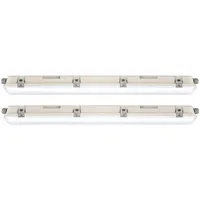 V-Tac Wannenleuchte 2 LED 120 cm Kunststoff weiß