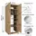 roomart Dora Waschmaschinenschrank 70 x 73,8 x 0 cm Anthrazit/Eiche