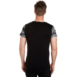RUSTY NEAL T-Shirt RUSTY NEAL, Herren, Gr. 3XL, schwarz, 100% Baumwolle, bedruckt, normal, Rundhals, Shirts T-Shirt, mit großflächigem Front-Print