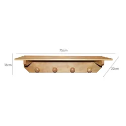 Aranaz MUEBLEAR - Regalaufhänger 4 Knöpfe lackiert