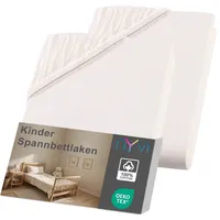 Nyvi Kinder Spannbettlaken Junior für Kinderbettmatratzen bis 12cm Höhe