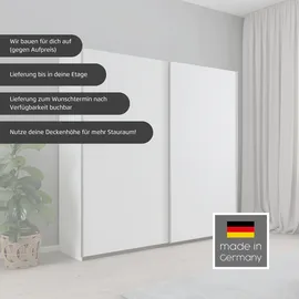 Rauch Schwebetürenschrank RAUCH "AURELIO Kleiderschrank Garderobe TOPSELLER OTTO ́s CHOICE", beige (beige (champagner)), B:261cm H:210cm T:59cm, Holzwerkstoff, Schränke, Schwebetürenschrank, 3 verschiedene Ausstattungsvarianten Griffe aus Metall MADE IN