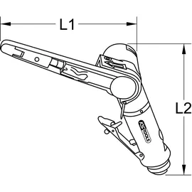 KS Tools Druckluft-Bandschleifer 515,3549 150mm