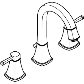 Grohe Grandera 3-Loch-Waschtischbatterie Chrom