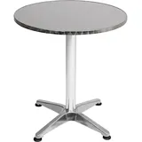 Mojawo 3-tlg. Bistro Garnitur Balkonset Garnitur Tisch + 2 Stapelstühle Ø60cm