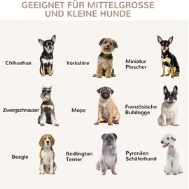 PawHut Hundekäfig Braun 80,5 x 59,5 x 67,5 cm