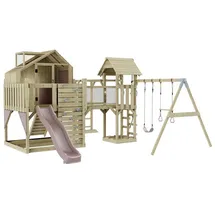 OUTDOORTOYS Spielturm Knut Holz Altrosa