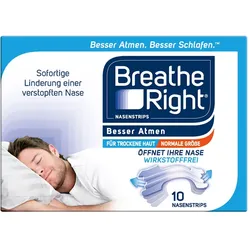 Besser Atmen Breathe Right Nasenstrips transparent 10 St