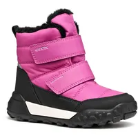 GEOX J TREKKYUP Girl B AB Ankle Boot, Fuchsia/Black,