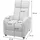 MCW Relaxsessel MCW-F76 Stoff/Textil 75 x 100 x 80 cm Grau mit Liegefunktion