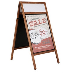 update displays Kundenstopper MULTI Plus braun DIN A1