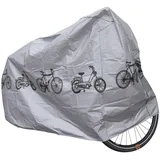 2EXTREME Fahrradabdeckung wasserdicht 195x108 cm - Fahrradgarage wetterfest für Fahrrad & Mofa - Abdeckplane Schutzhülle gegen Regen, Staub, Dreck & Witterung - Grau Schwarz