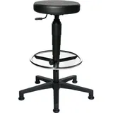 TOPSTAR Drehhocker m.Gleiter Kunstlederpolster schwarz Sitz-H.580-840mm