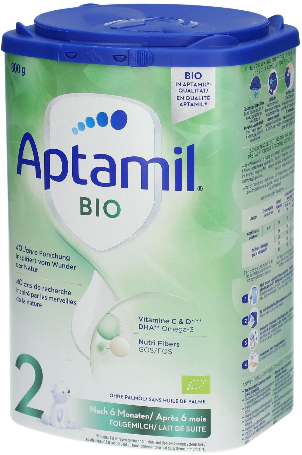 Aptamil® Bio 2 lait de suite 800 g Poudre