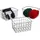 Relaxdays Drahtkorb 3er Set rechteckig 28 x 20 x 16 cm schwarz