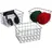 Relaxdays Drahtkorb 3er Set rechteckig 28 x 20 x 16 cm schwarz