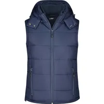 James & Nicholson Damen Kapuzen Steppweste Bodywarmer JN1005 navy L