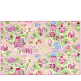 Snapstyle Kinder Spiel Straßenteppich Rosa, 200x300cm