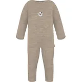 normani Outdoor Sports Baby Merino Strampler Tangoio in Beige | Gr.: 68