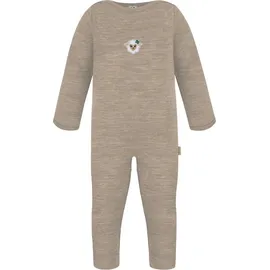 normani Outdoor Sports Baby Merino Strampler Tangoio in Beige | Gr.: 68