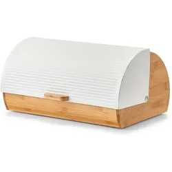 Brotkasten Bamboo 39 x 27 cm Bambus Weiß