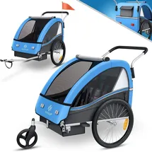 Kesser Kinderfahrradanhänger Sport-RX 2 in 1 blau