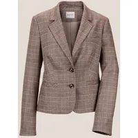 Madeleine Blazer Glencheckblazer Braun 46
