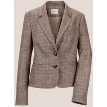 Madeleine Blazer Glencheckblazer Braun 46