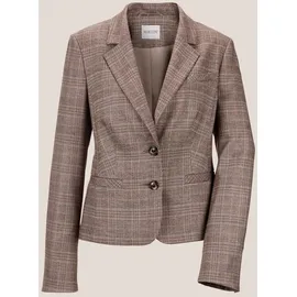 Madeleine Blazer Glencheckblazer Braun 46