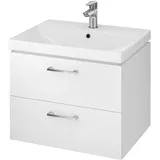Cersanit Lara - Waschtisch mit Unterschrank, 45x59x45 Cm, 2 Schubladen, weiß - Cersanit