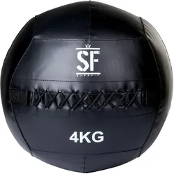 Suprfit Wall Ball Medizinball 9kg SCHWARZ 9kg