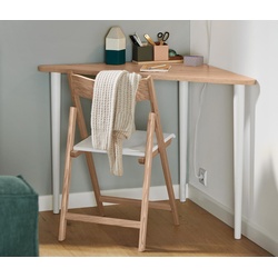 Tchibo - Dreieckiger Tisch - 117x85x76,5cm - braun - Holz / Buchenholz