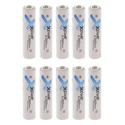 10x XCell Micro AAA Akku LSD Basic Ni-Mh 1,2V 800mAh low self discharge Akku