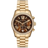 Michael Kors Lexington Collection, Goldfarbe, Edelstahluhr für Damen MK7276