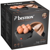 Bestron Eierkocher Bestron Eierkocher für 7 Eier Inkl. Wasser-Messbecher mit Eierstecher, 3 Härtestufen, 350 Watt, Schwarz/Kupfer,
