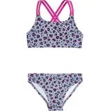 Playshoes Bügel-Bikini UV-Schutz Bikini Leo-Print grau 158/164
