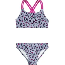 Playshoes Bügel-Bikini UV-Schutz Bikini Leo-Print grau 158/164