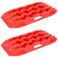 Traktionsplatte 2 Pcs Rot 57,5 X 30,5 X 5,5 Cm Vidaxl