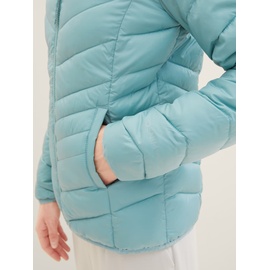 TOM TAILOR DENIM Damen Lightweight Jacke mit recyceltem Polyester, blau, Uni, Gr. XS