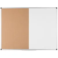 Bi-Office Kombitafel 150 x 120 cm braun/weiß