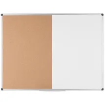 Bi-Office Kombitafel 150 x 120 cm braun/weiß