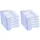 Exacompta 12310D 10er Pack Premium Briefablage Ecotray DIN A4. Ideale Briefkörbe für Ihre Organisation. Robuste und stapelbare Ablagekörbe eisblau transluzent