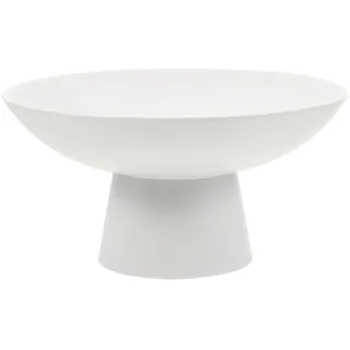 Cabilock Keramik-Obstschale Futternapf Auf Fuß Küchentheke Dekorative Schüssel Auf Sockel Große Schüssel Zum Servieren Von Snacks Desserts Für Tischarbeitsplatte Weiß